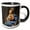 Black/White, variant on 3drose, Spain, Salamanca, Statue of Madonna and Child, 11oz Two-tone Black Mug