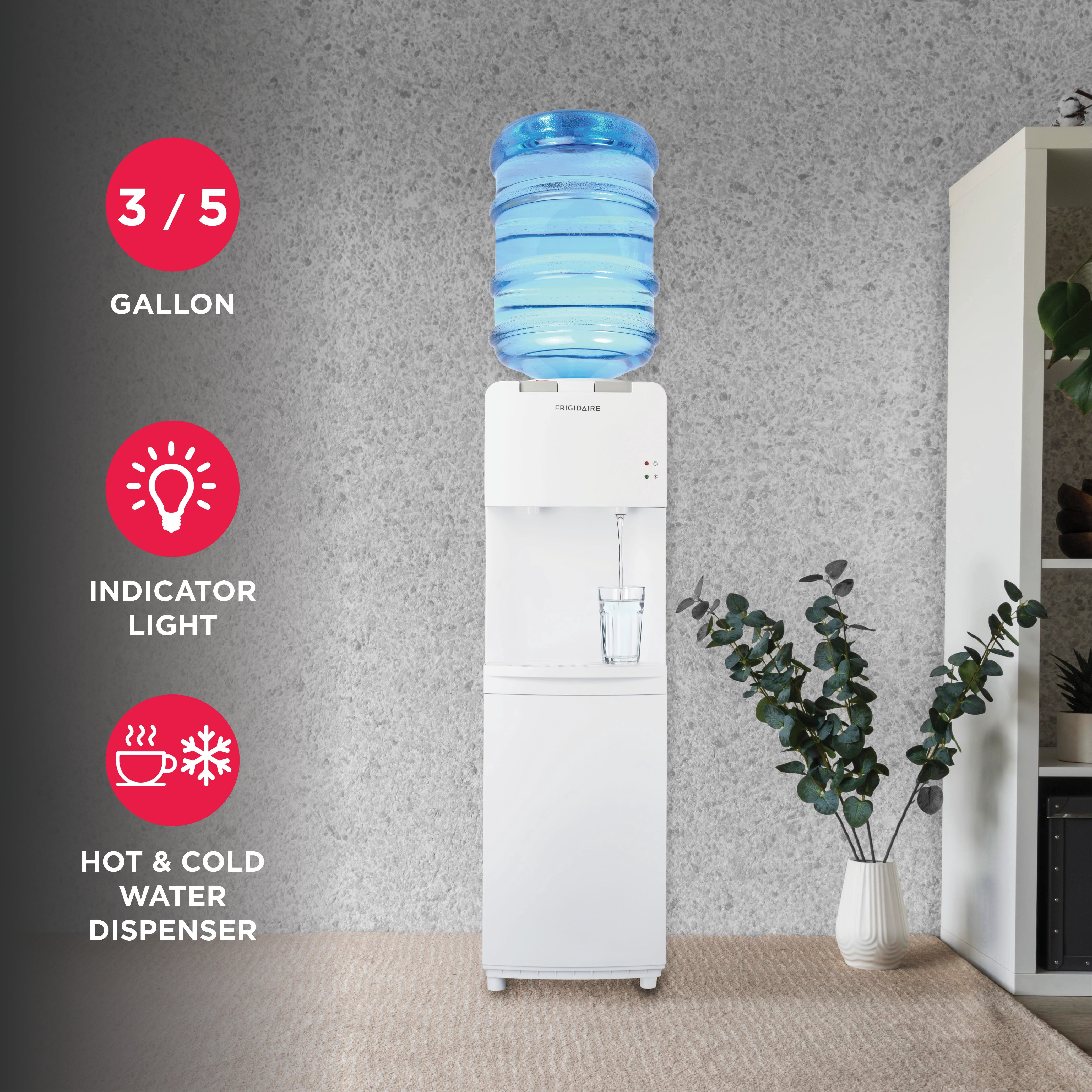 Frigidaire Top Load Hot and Cold Water Dispenser, White, EFWC498