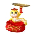 thumbnail image 2 of Bandeja de almacenamiento con forma de llave del Año de la Serpiente China, decoración de mesa, joyería multifuncional Estilo B, 2 of 9