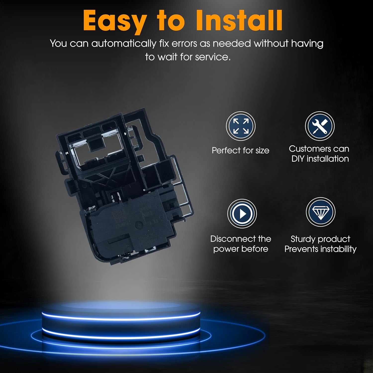 WH08X32697 WH08X37938 Washer Door Lid Lock Switch Replaces WH01X24114 WH01X26114 WH01X27954 WH08X31577 for GE GTW465ASN1WW GTW460ASJ3WW GTW330ASK3WW GTW460ASJ2WW GTW220ACK1WW