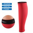 thumbnail image 3 of Unique Bargains 1 Pair Calf Compression Sleeve Leg Compression Socks Sore Muscles Polyester Red M Size, 3 of 7