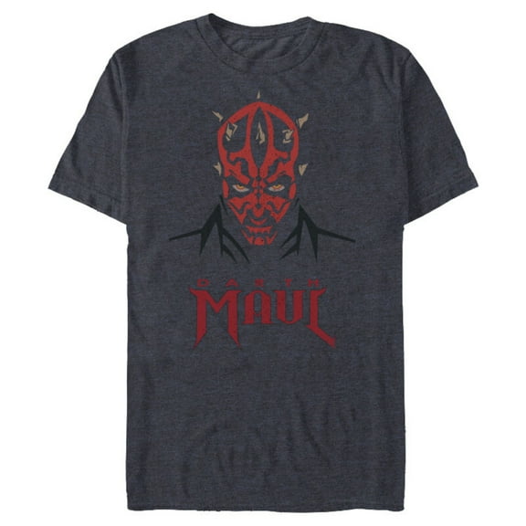 Star Wars Darth Maul Sith Lord - Short Sleeve Blended T-Shirt for Adults - Customized-Navy Heather