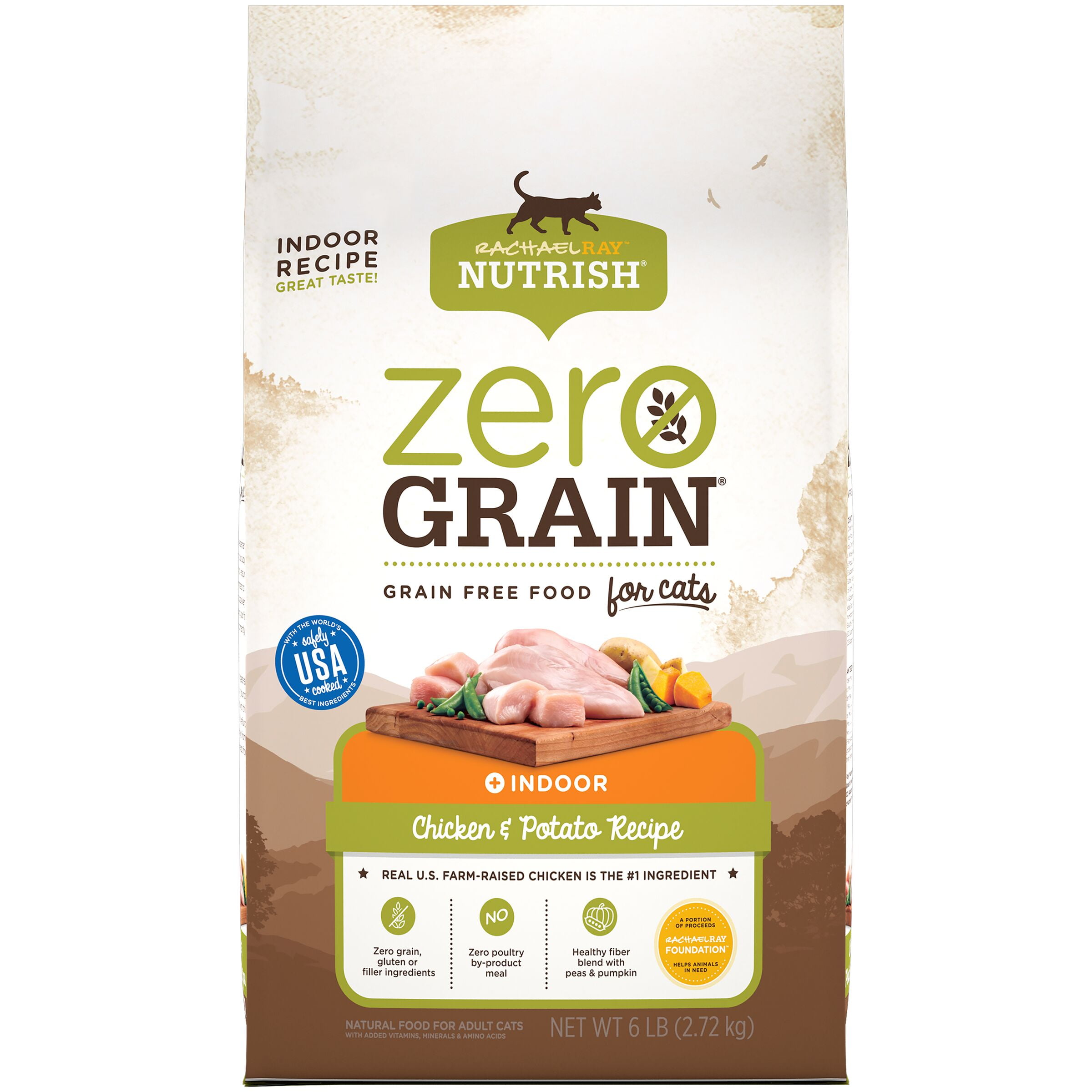 Rachael Ray Nutrish Zero Grain Natural Dry Cat Food, Grain Free