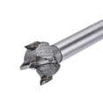 thumbnail image 4 of Uxcell Forstner Wood Boring Drill Bits Dia. Hole Saw Carbide Alloy Steel Tip Round Shank Cutting for Hinge Wood Tool 14mm, 15mm, 16mm, 4 of 5