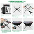 thumbnail image 3 of BZSMCE Camping Tables Simple Folding Table Moonlit Whiskers Pattern Size:23.6*15.7in, 3 of 7