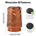 thumbnail image 3 of Solar Turtle Lantern Outdoor Decor - Waterproof Hanging Solar Light for Garden, Patio, Yard | Unique Sea Turtle Themed Gift for Women, Mom, Grandma | Solar Powered Lantern with Auto On/Off, 3 of 7