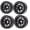 Black, variant on M Buder 2.2in Aluminum Alloy Beadlock Wheel Rims Hub Set Black 4pcs for 1:10 RC Crawler TRAX4 SCX10 90046 AXI03007 RedCat Gen8
