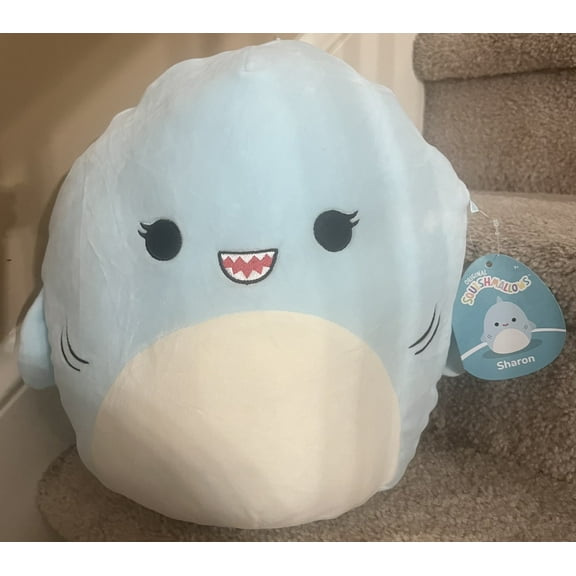 Squishmallows Official 12 inch Sharon the Shark - Child's Ultra Soft Stuffed Plush Toy