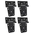 thumbnail image 6 of YSNOOWE 4Pcs Black Steel Hinge for Exterior Use with Weatherproof and Durable Build 12X11CM, 6 of 8