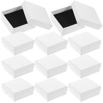 Pawsdot 12Pcs Small White Jewelry Boxes for Necklace Gift Presentation