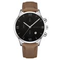 thumbnail image 3 of Resicozy Men Watches Quartz Watch Casual Men's Wrist Watches Date Display Mens Watch with Leather Strap, 3 of 3