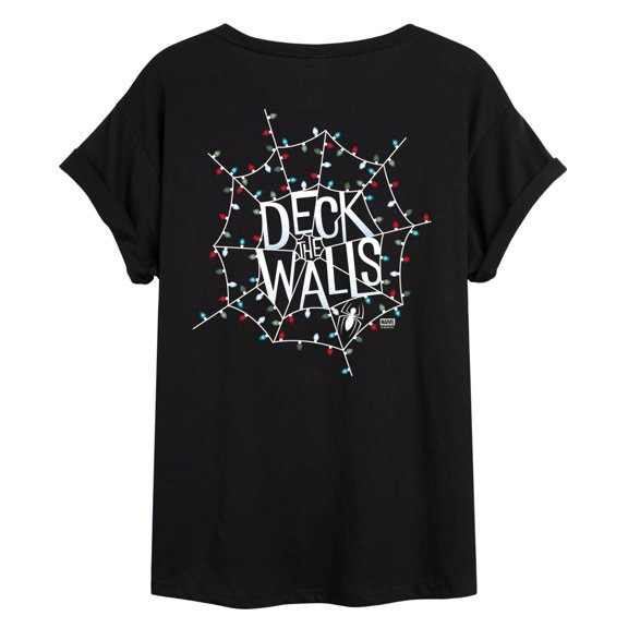 Marvel - Spiderman Deck The Walls - Women's Oversized Graphic T-Shirt