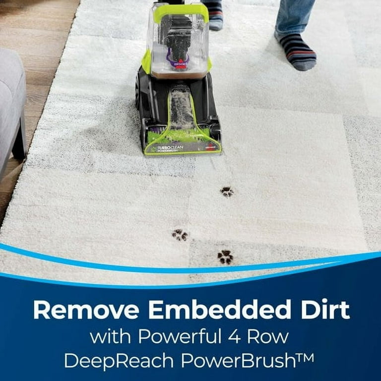 BISSELL 2806 TurboClean PowerBrush Carpet Cleaner Green 