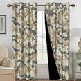 thumbnail image 5 of Pbobriich Green Camouflage Blackout Curtains,Abstract Thermal Insulated Window Curtain for Bedroom 52x96 Inch Set 2 Panels, 5 of 6
