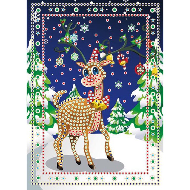 Taladro Diamante Pintura (DE3871) 5D DIY Completo Navidad Bordado Mosaico Kits (c853) 45x60cm FLhrweasw Nuevo