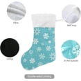 thumbnail image 3 of GZHJMY Christmas Stocking, Personalized Christmas Snowflake Large Candy Stocking Hanging Gift, Xmas Stockings Decoration 1 PCS for Family Holiday Party Ornaments Decor Fireplace, 3 of 7