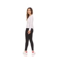 thumbnail image 3 of Pink Angel Girls’ 5-Pack Leggings – Hearts, Bows and Solid Colors in Pink, Black and Gray – Cute and Comfortable Cotton Stretch Pants, 3 of 12