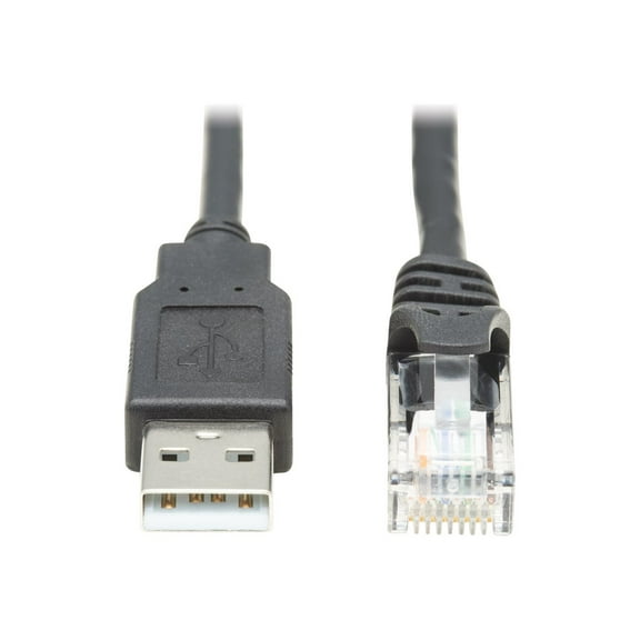 Tripp Lite 10ft USB-A to RJ45 Rollover Console Cable Cisco Compatible M/M
