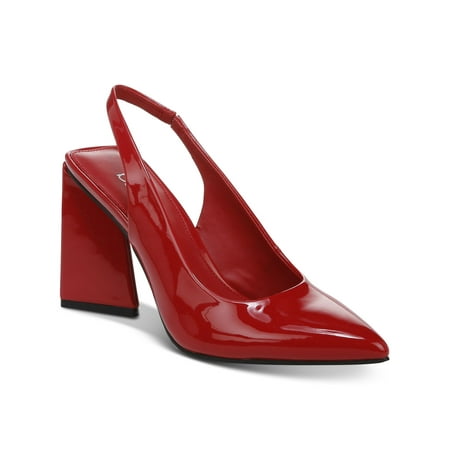 

BAR III Womens Red Comfort Arrica Pointed Toe Sculpted Heel Slip On Dress Slingback 7.5 M