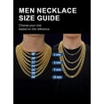 thumbnail image 5 of ChainsProMax Mens Curb Chain Necklace 6MM Width 22" Length Hip Hop Jewelry 316L Stainless Steel Gold Plated, 5 of 8