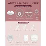 Momcozy M5 Portable Breast Pump Hands free, Wearable Breast Pump Red with Breast Pump Handbag, Red 1 Count