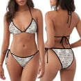 thumbnail image 3 of Fotbe Puppy Traje de Baño para Mujer de Dos Piezas – Bikini Sexy de Tirantes Tipo Halter con Diseño Triangular, 3 of 6