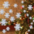 thumbnail image 2 of 3D Artificial Snowflakes Paper Garland Christmas Hanging Ornaments Snowflake Banner For Home New Year Xmas Party Winter Decor, 2 of 5