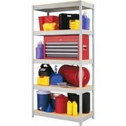 72"h X 36" X 18"d, 5 Shelf Unit, Gray