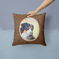 thumbnail image 2 of Carolines Treasures 7131PW1414 Bernese Mountain Dog Fabric Decorative Pillow  14Hx14W multicolor, 2 of 4