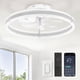 thumbnail image 1 of Ventilador de techo LEDIARY de 20 pulgadas con control remoto de luz regulable, 120 V, 1 of 9