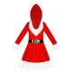 thumbnail image 1 of Traje de Miss Santa con capucha, vestido con capucha, terciopelo denso navideño para vestirse L rojo, 1 of 9