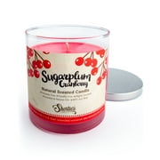 Sugarplum Cranberry Scented Natural Soy Candle, Essential Fragrance Oils, 100% Soy, Phthalate & Paraben Free, Clean Burning, 9 Oz.