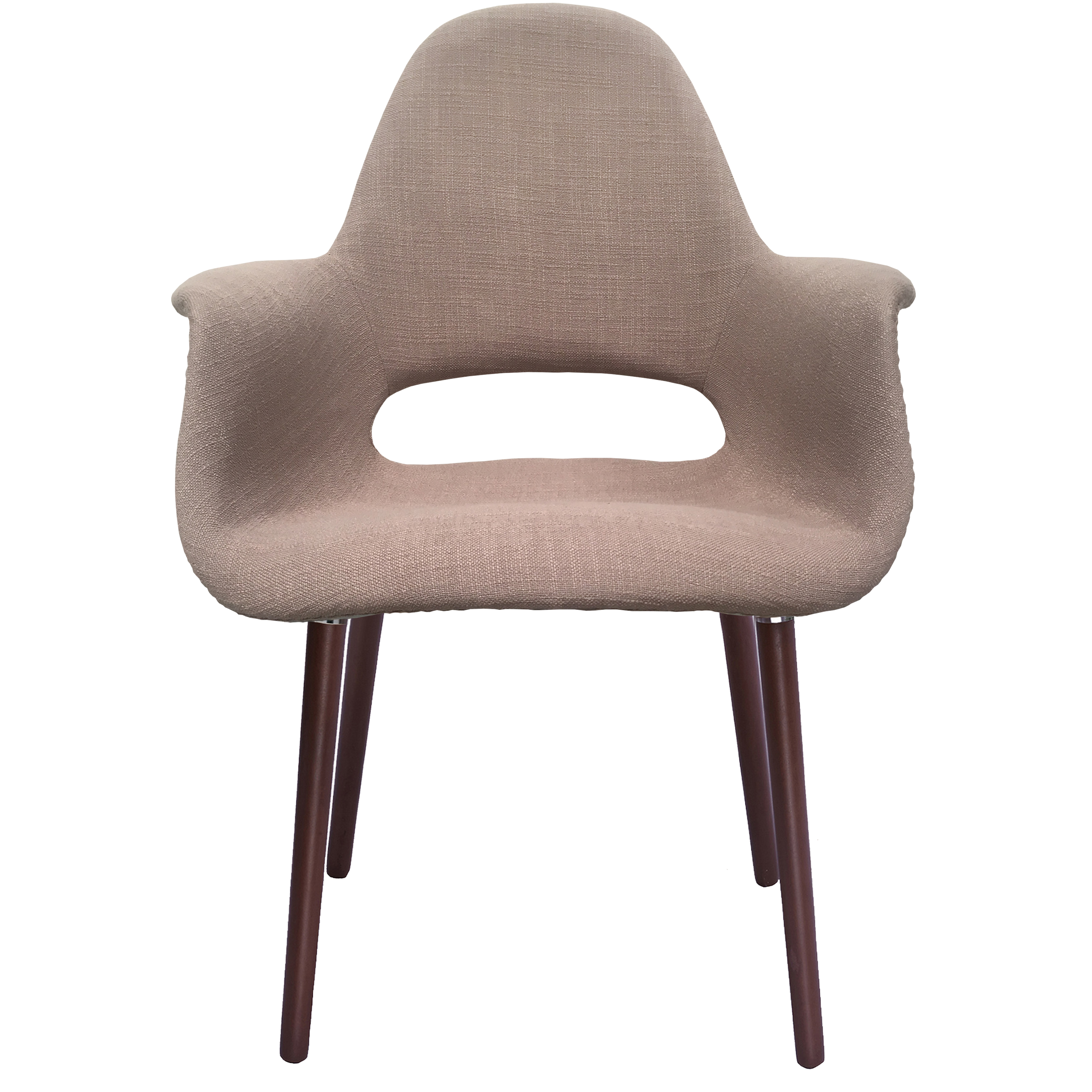 2xhome Beige Mid Century Modern Upholstered Fabric Organic Accent