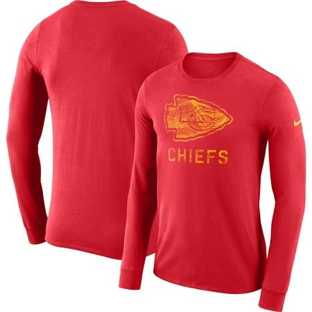 Kansas City Chiefs Jersey - Kansas City Chiefs Nike Sideline Seismic Performance Long Sleeve T-Shirt - Red