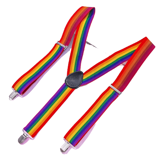 TELOLY 2026 New Suspenders for Men No Fade Mens Suspenders Environmentally Friendly Adjustable Length Suspenders for Men Heavy Duty for Work,Party,Casual,Rainbow Widening