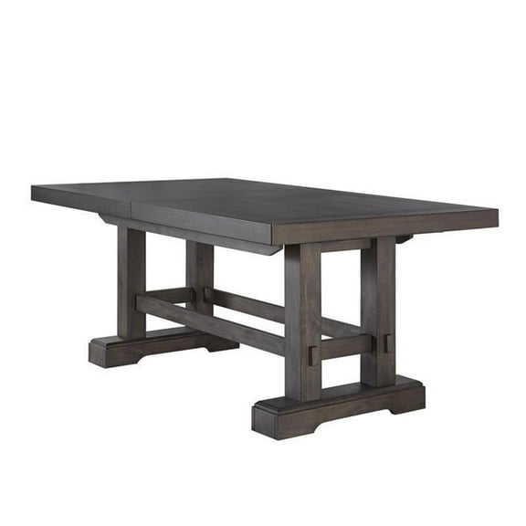 Bowery Hill Contemporary / Modern Dusky Cedar Brown Wood Dining Table