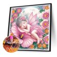 thumbnail image 4 of Pintura de diamante 5D DIY Kit de taladro de forma especial parcial Hada de las flores 30x30cm, 4 of 8