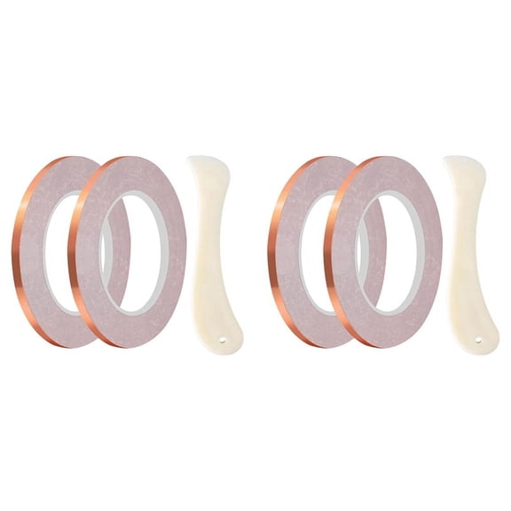 5mm Backed Copper Foil Tape for Stained Glass (4Roll)