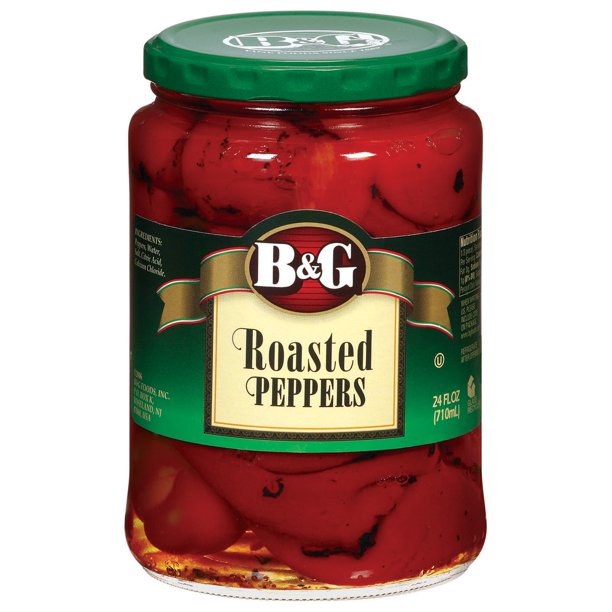 B&G Roasted Peppers 24 Fl Oz Jar