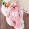 thumbnail image 2 of Gubotare Snow Suit for Toddler Girls Newborn Baby Fleece Jumpsuit Girls Boys Winter Hooded Coverall Romper Cute Baby Snowsuit Clothes 2T 3T (Red,2-3 Years), 2 of 9