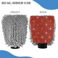 thumbnail image 2 of Microfiber Car Wash Gloves With Chenille & Polyester Terry Scratch-Free Cleaning Elastic Cuffs Shinny Stars, 2 of 8