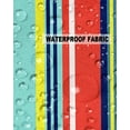 thumbnail image 5 of Pack of 2 Outdoor Pillow Covers, Colorful Stripes Yellow Teal Red Blue Wood Texture Waterproof Square Throw Pillowcase Cushion Decorative Pillow Covers for Couch Patio Tent, 20x20 in, 5 of 6