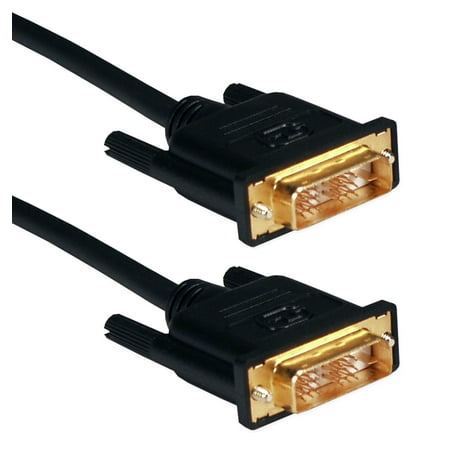 UPC: 0037229490206 | QVS 1-Meter Ultra High Performance DVI Male to Male HDTV/Digital Flat Panel Gold Cable