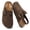 Brown, variant on Kids Suede Clogs, Cork Footbed Sandals for Girls Boys Toddlers, Non-Slip Mules Potato Shoes with Arch Support and Adjustable Buckle Slip-on Slippers Indoor Outdoor