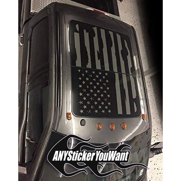 AnyStickerYouWant Rooftop USA American Distressed Flag Decal Sticker Car Truck Van Stickers fits & Compatible with Ford F150 F250 F450 / 2015-20 & fits on Most Ford Models