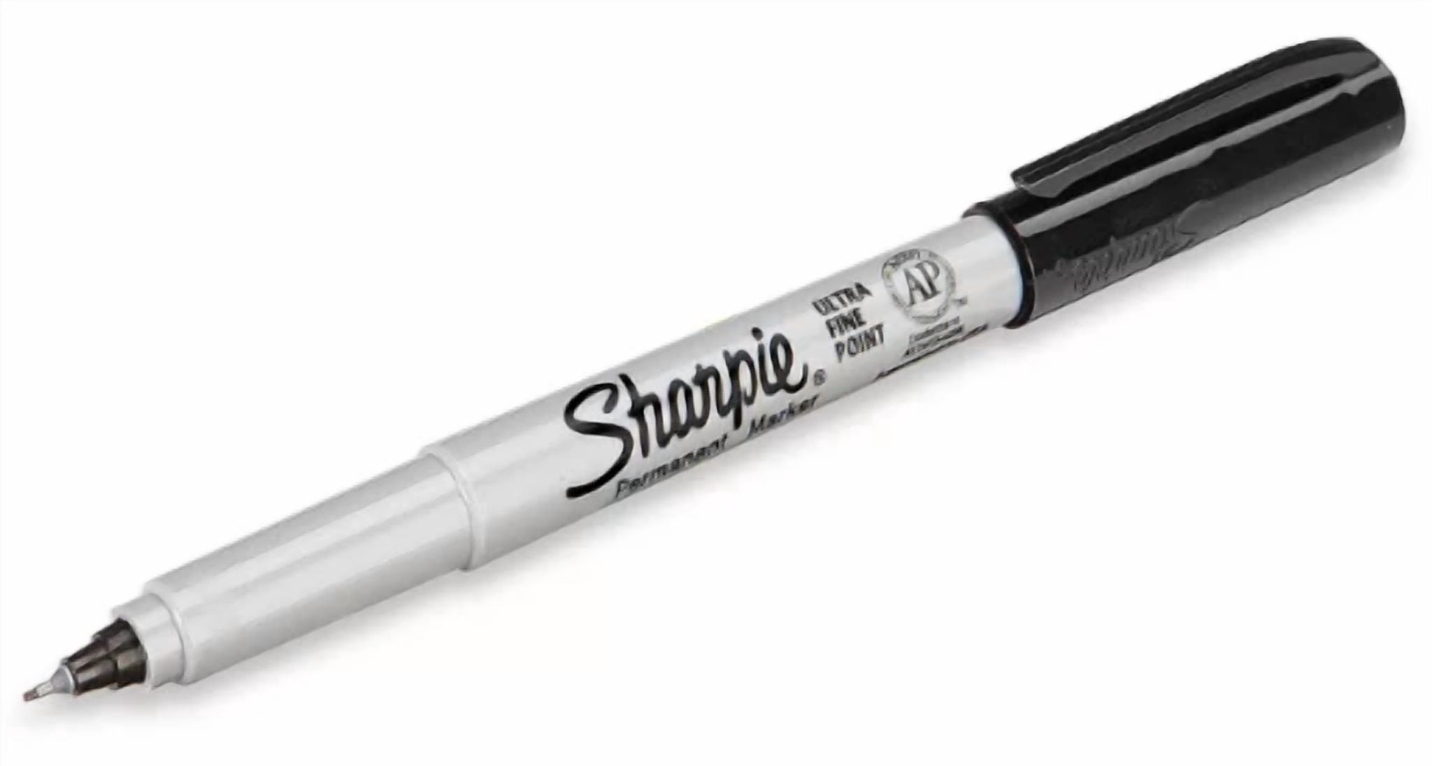 CIRCLE- Sharpie Ultra Fine Point 6 Count Permanent Markers Black Precision 37121