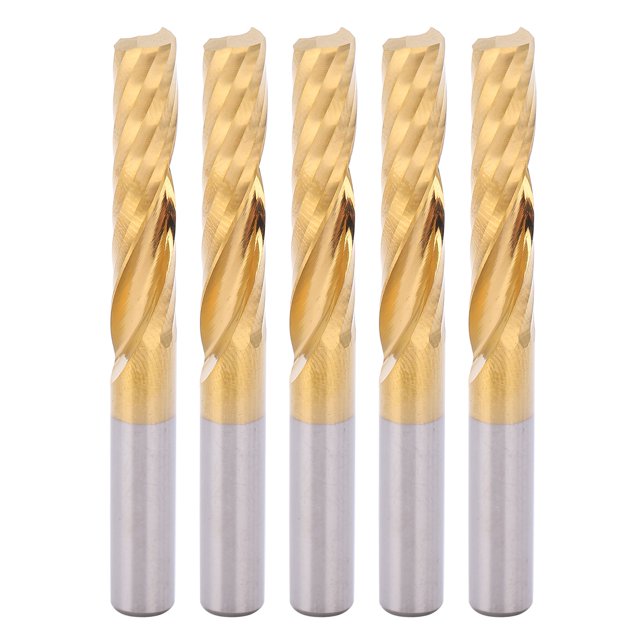 Spiral Milling Cutter, CNC End Mill Cutter Accessory 6 X 28 X 55mm Router Bit Milling Spiral End Mill For Repair Parts