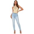 thumbnail image 5 of Débardeur Slim Ajusté en Mesh Contrastant Transparent pour Femme, 5 of 5