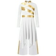thumbnail image 3 of Sholeno Girls Praise Dance Dress Prayer Clothes Liturgical Worship Gowns with Pants Set Tunic Praisewear White 12, 3 of 5