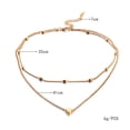 thumbnail image 2 of Minnieouse Colgante de corazón de múltiples capas para mujer y niña, collar de clavícula chapado en aleación, cuello ajustable, joyería decorativa Ropa, zapatos y accesorios Miscelánea oro Minnieouse PS11860-01, 2 of 6